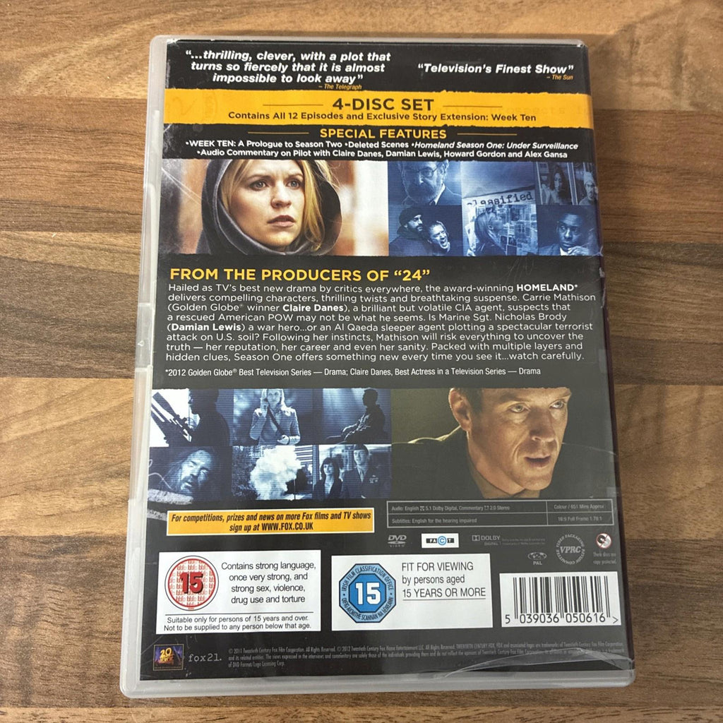Homeland - Series 1 - Complete (DVD, 2012)