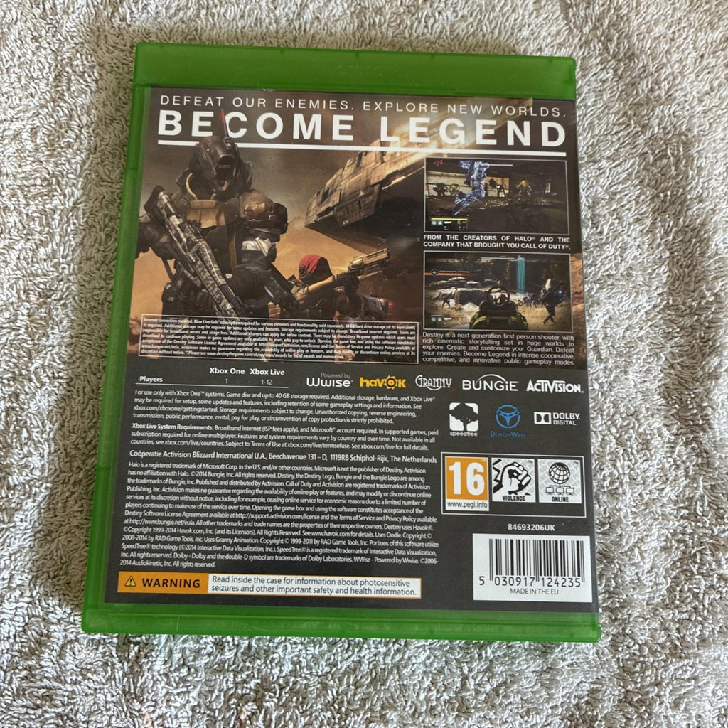 Destiny (Xbox One, 2014) Very Good Condition