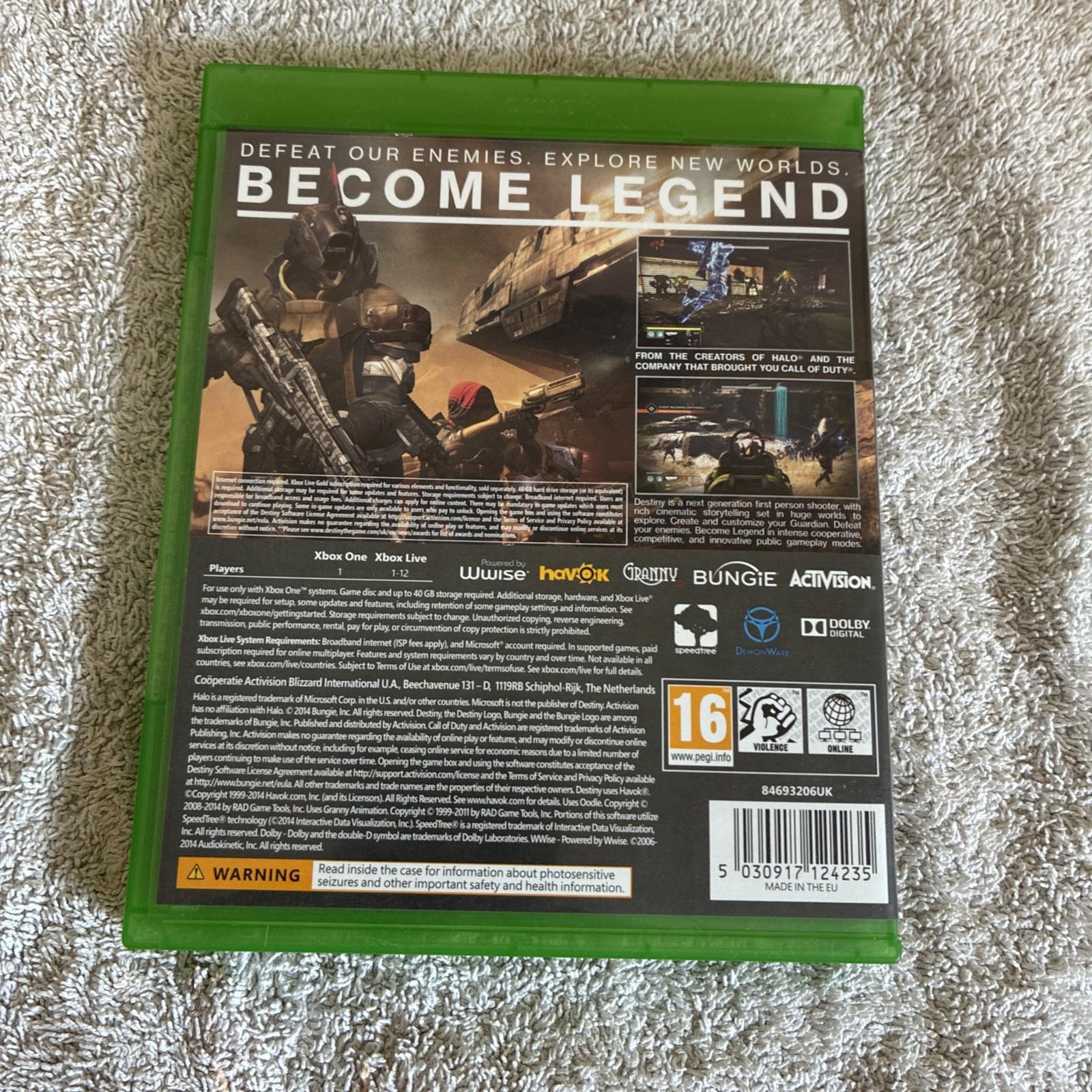 Destiny (Xbox One, 2014) Very Good Condition