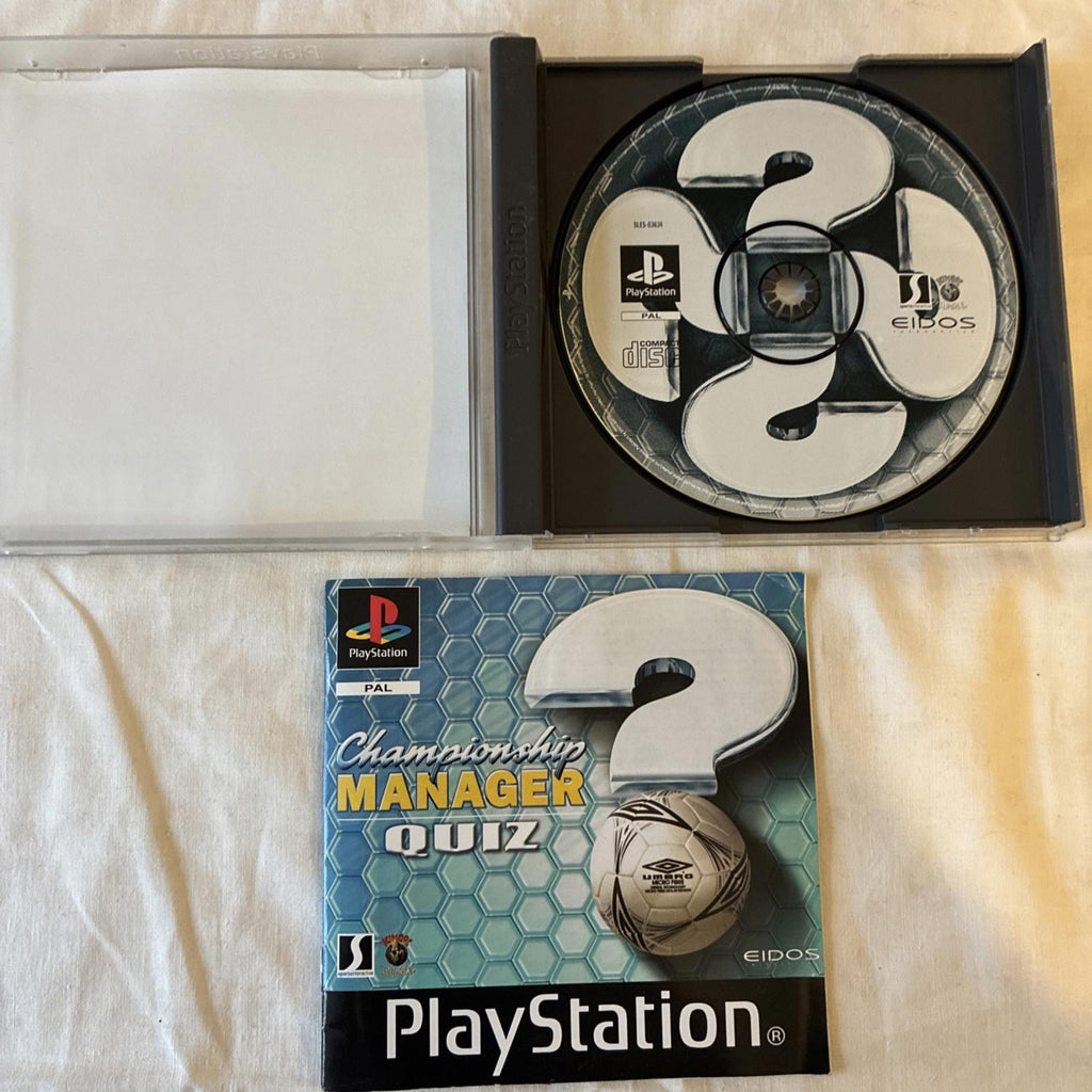 Championship Manager Quiz Sony PlayStation 1 Top-quality Free UK shipping