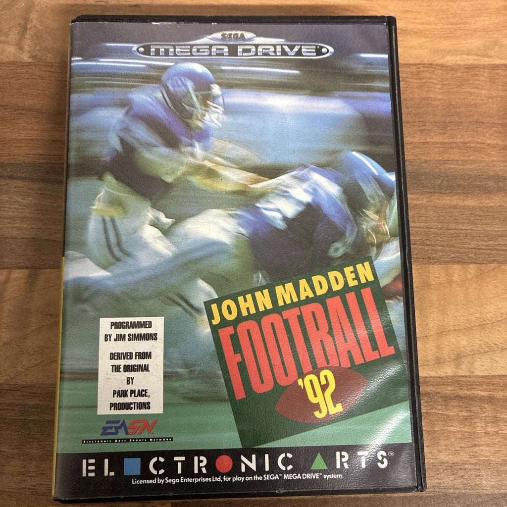 John Madden Football '92 Sega Mega Drive Complete with Manual