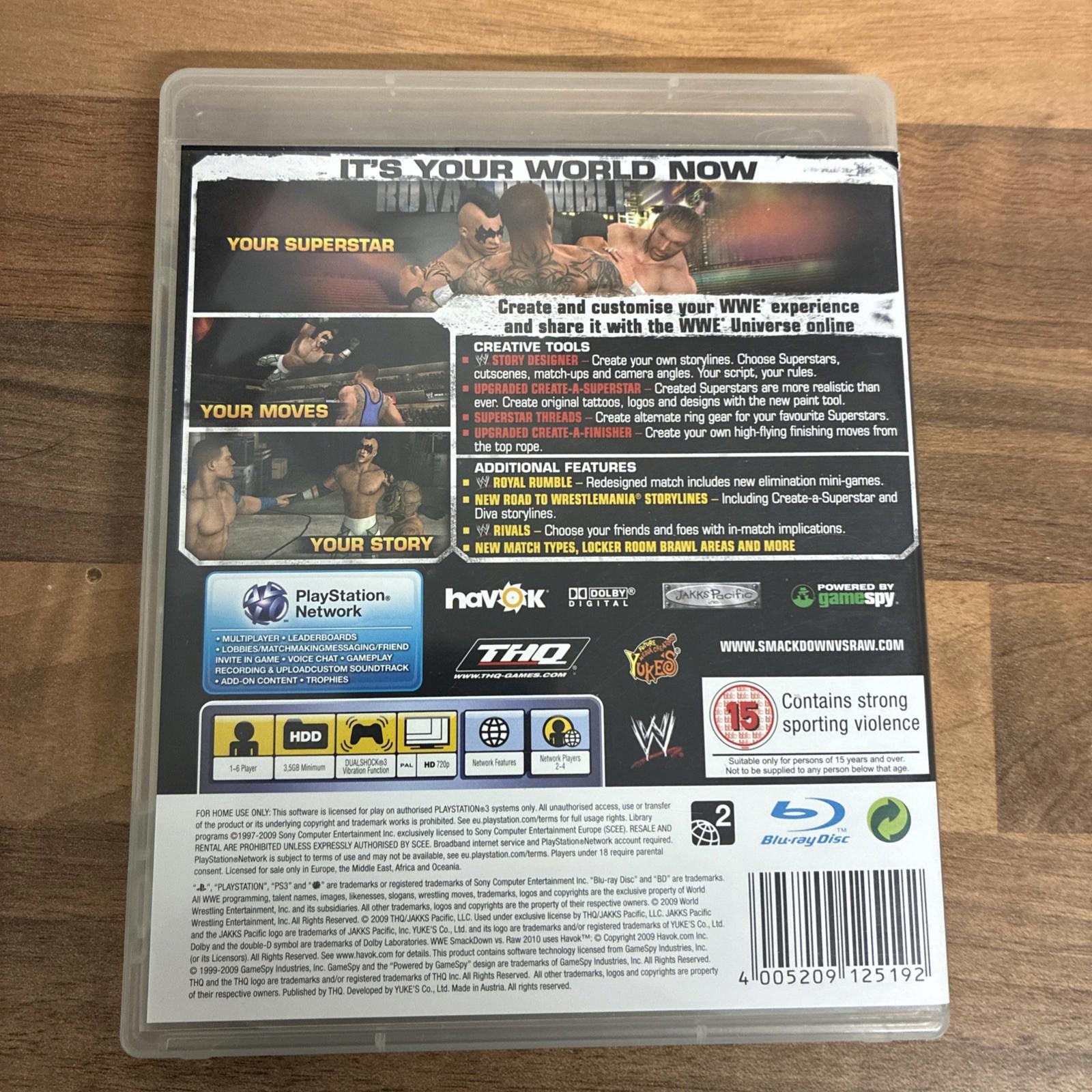 WWE Smackdown vs Raw 2010 (PS3) (Sony PlayStation 3 2009) Video Game