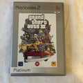 GRAND THEFT AUTO 3 PLATINUM PS2 PlayStation 2 with Map and manual