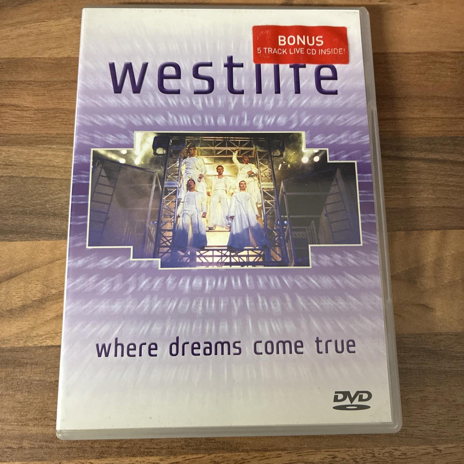 Westlife - Where Dreams Come True (DVD, 2001)