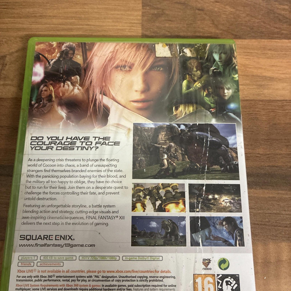 Final Fantasy XIII (Microsoft Xbox 360, 2010) - European Version