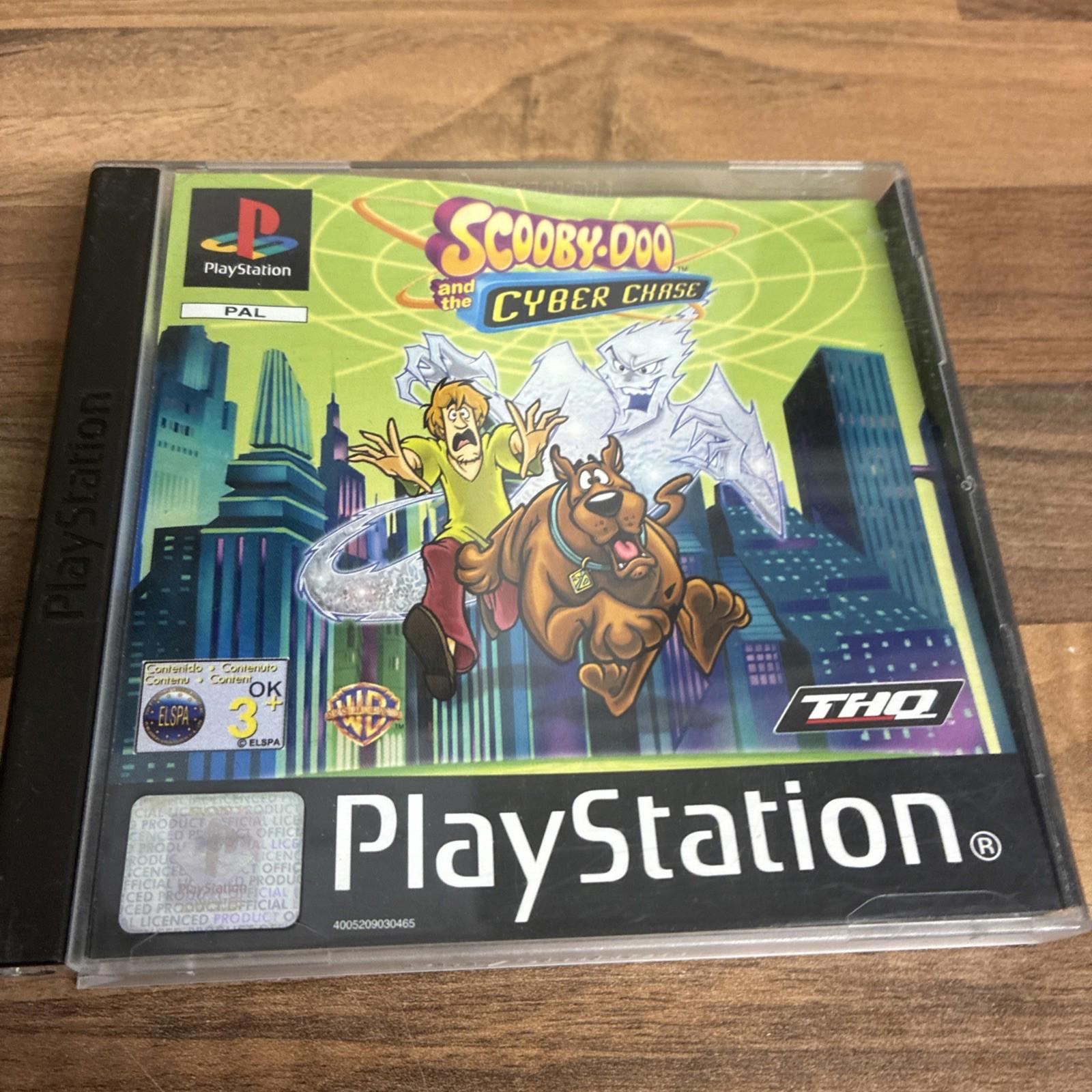 Scooby-Doo and the Cyber Chase PS1 (COMPLETE) black label Disc MINT!