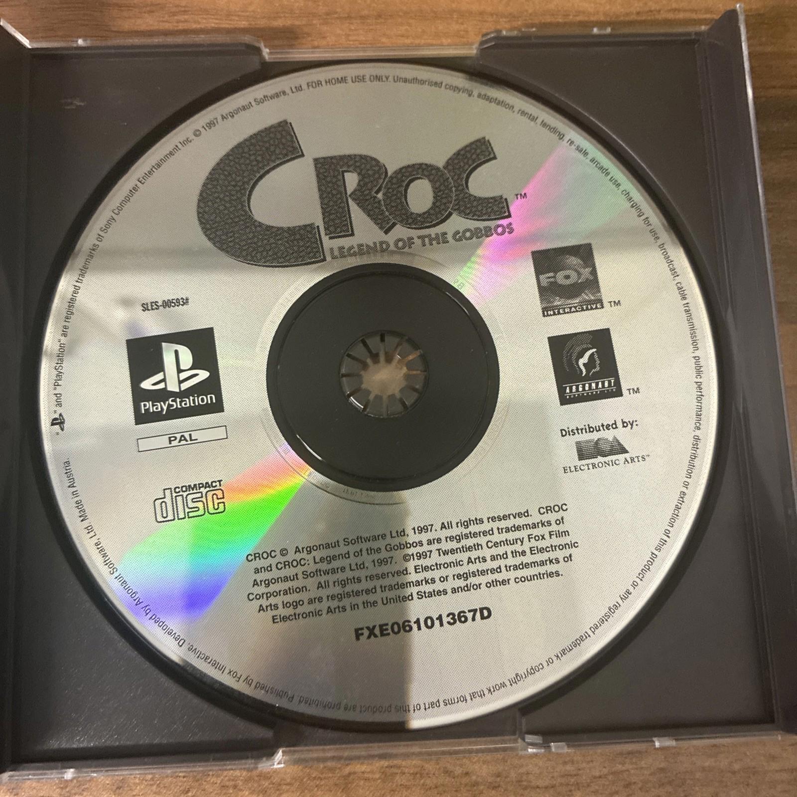 Croc: Legend of the Gobbos (Sony PS1, 1997) DISC & Manual ONLY - TESTED -