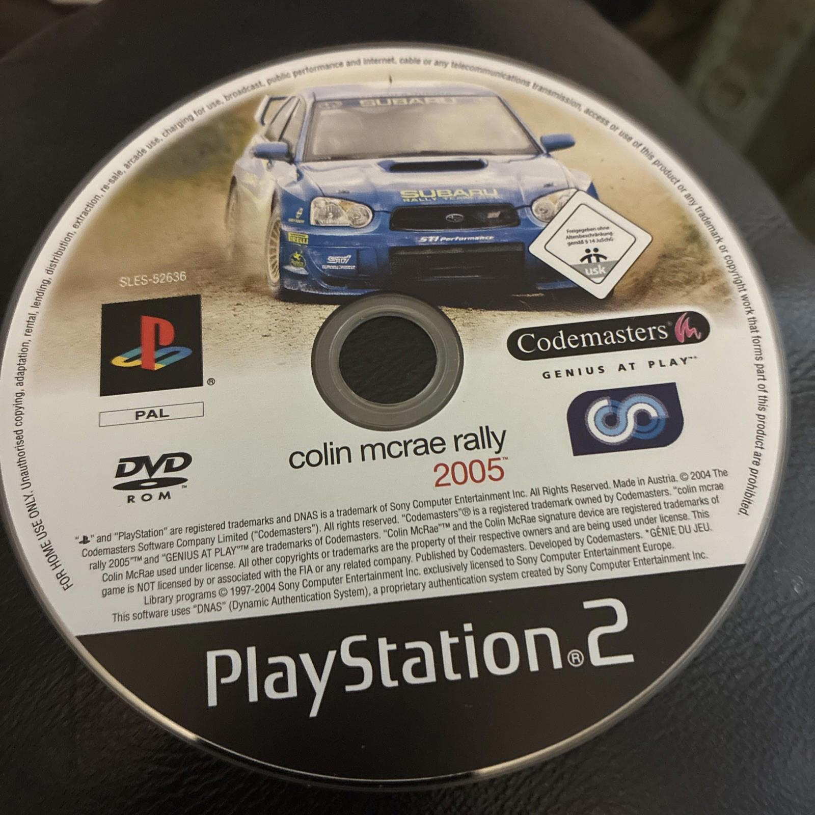 Colin McRae Rally 2005 - Playstation 2 Game SLES-52636 Disc Only