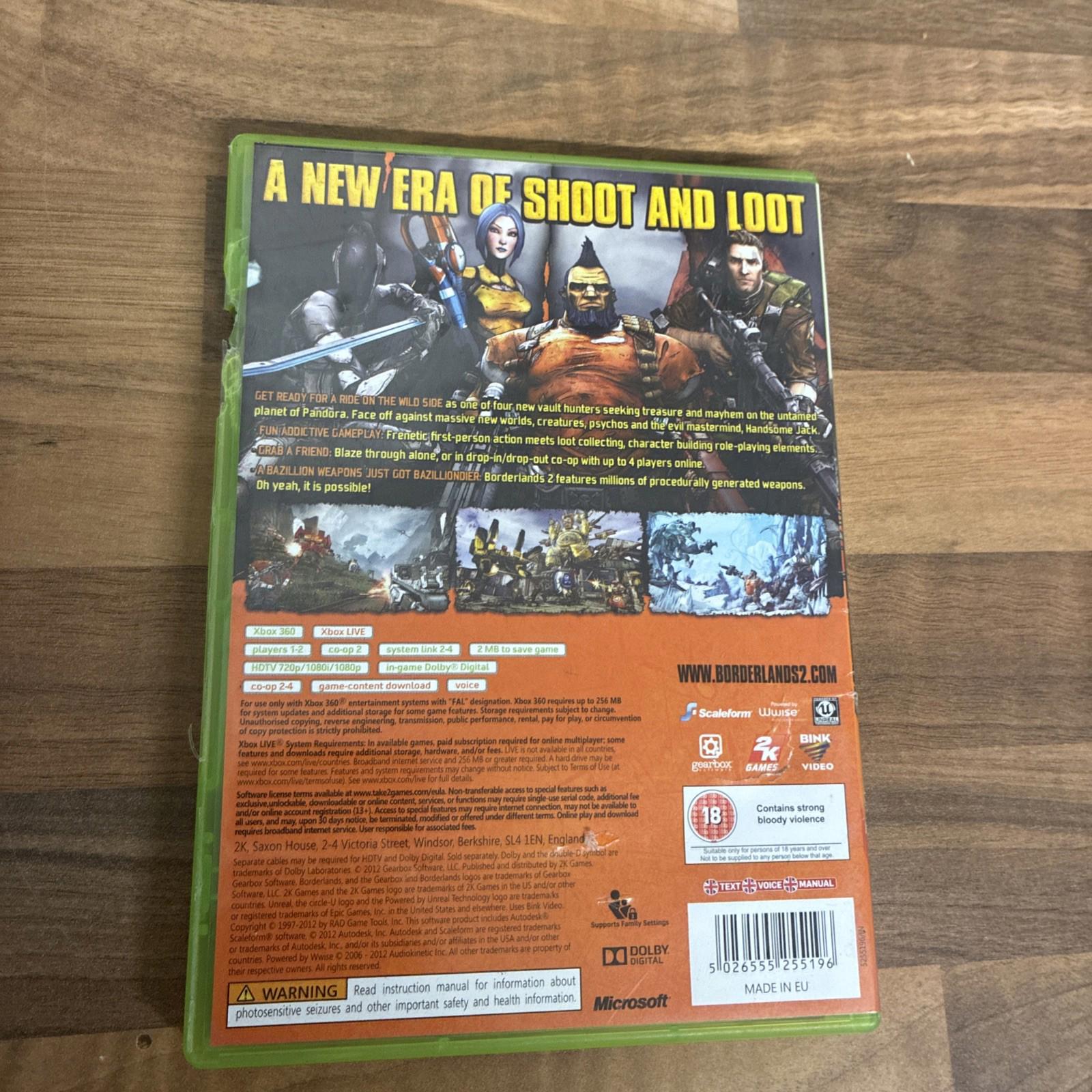 Borderlands 2 (Microsoft Xbox 360, 2012) - European Version