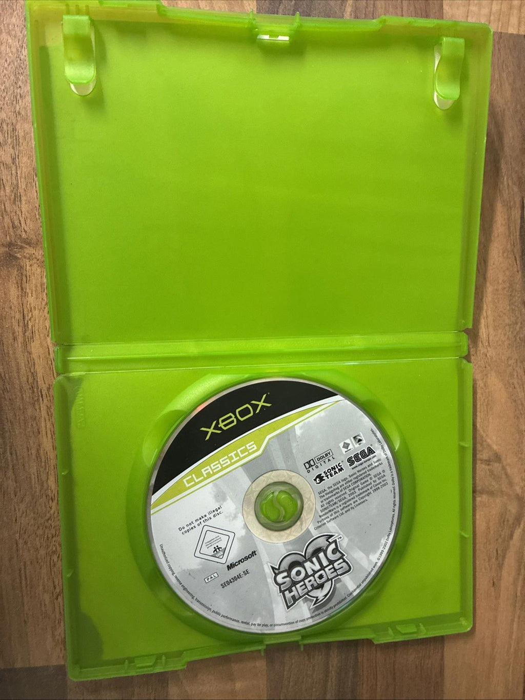 Sonic Heros (Microsoft Xbox, 2004) - Good Condition No Manual