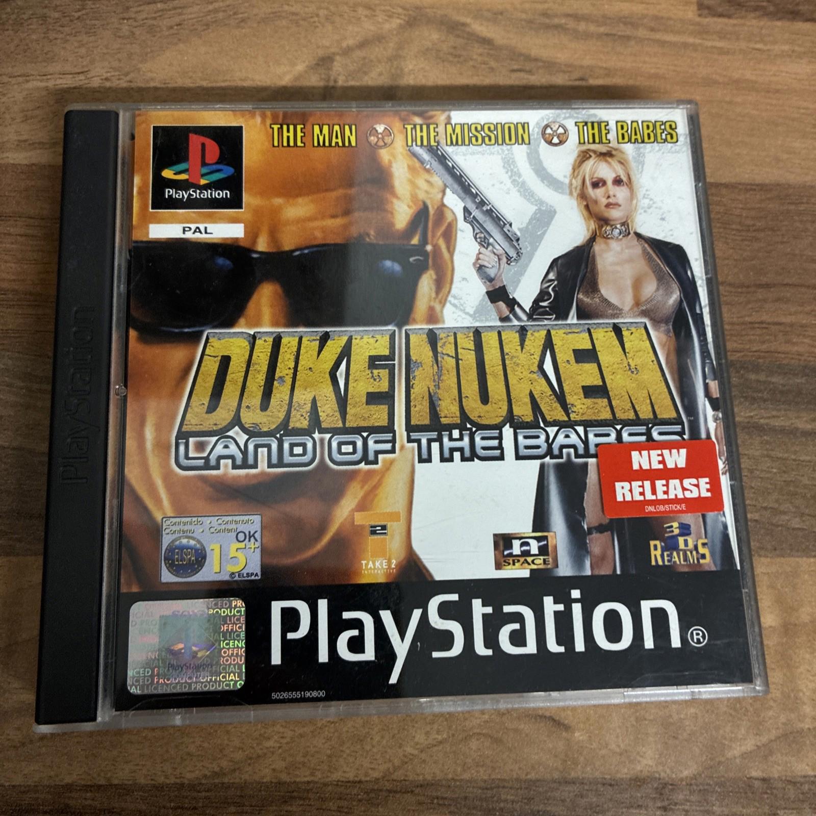 Duke Nukem Land of the Babes PS1 (COMPLETE) Sony PlayStation PAL PAL Near Mint!