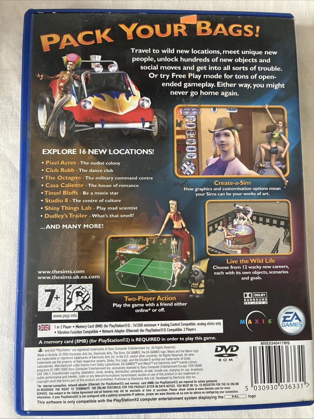 Sony PlayStation The Sims Bustin Out PS2