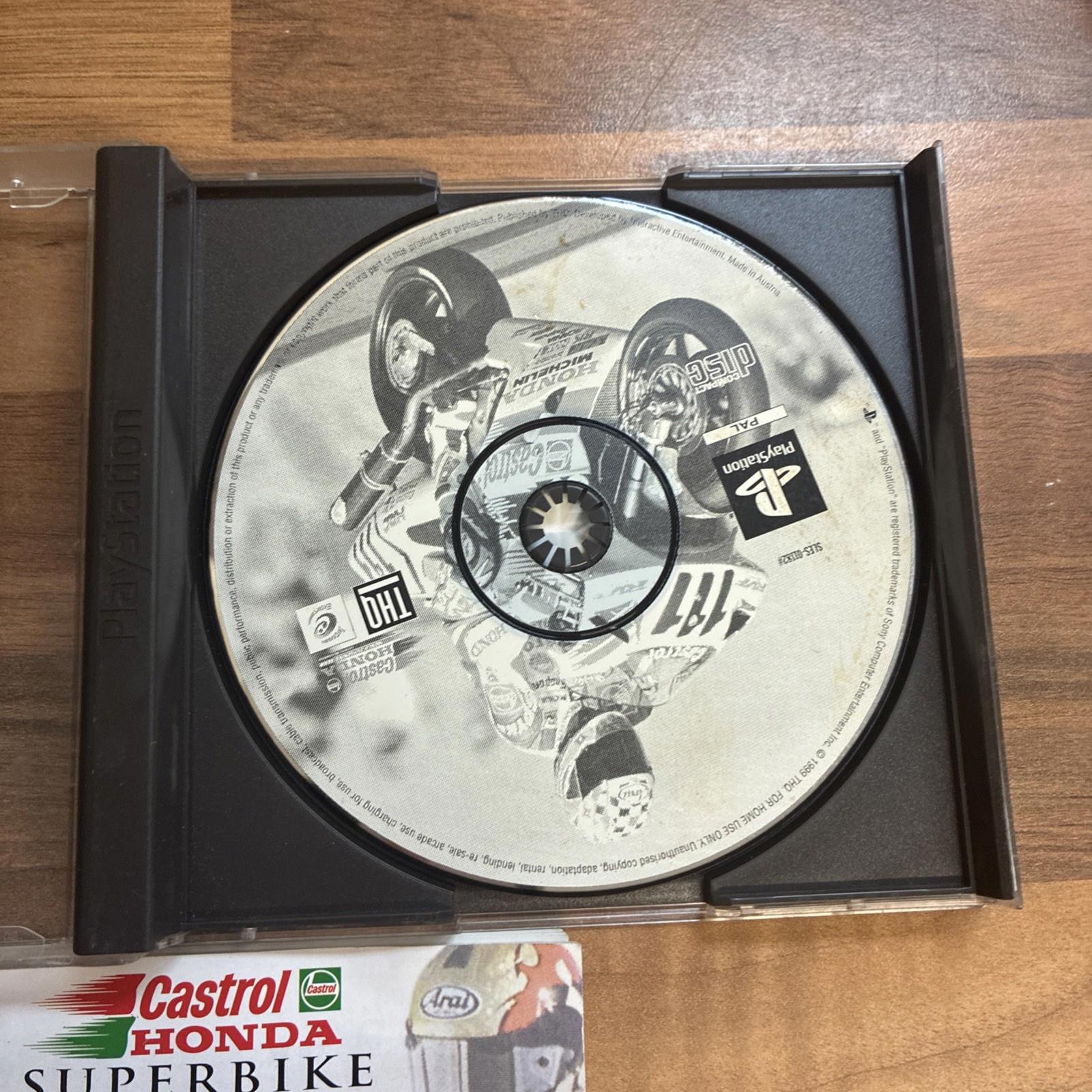 PS1 Castrol Honda Superbike Racing PS1 PlayStation PAL Black Label