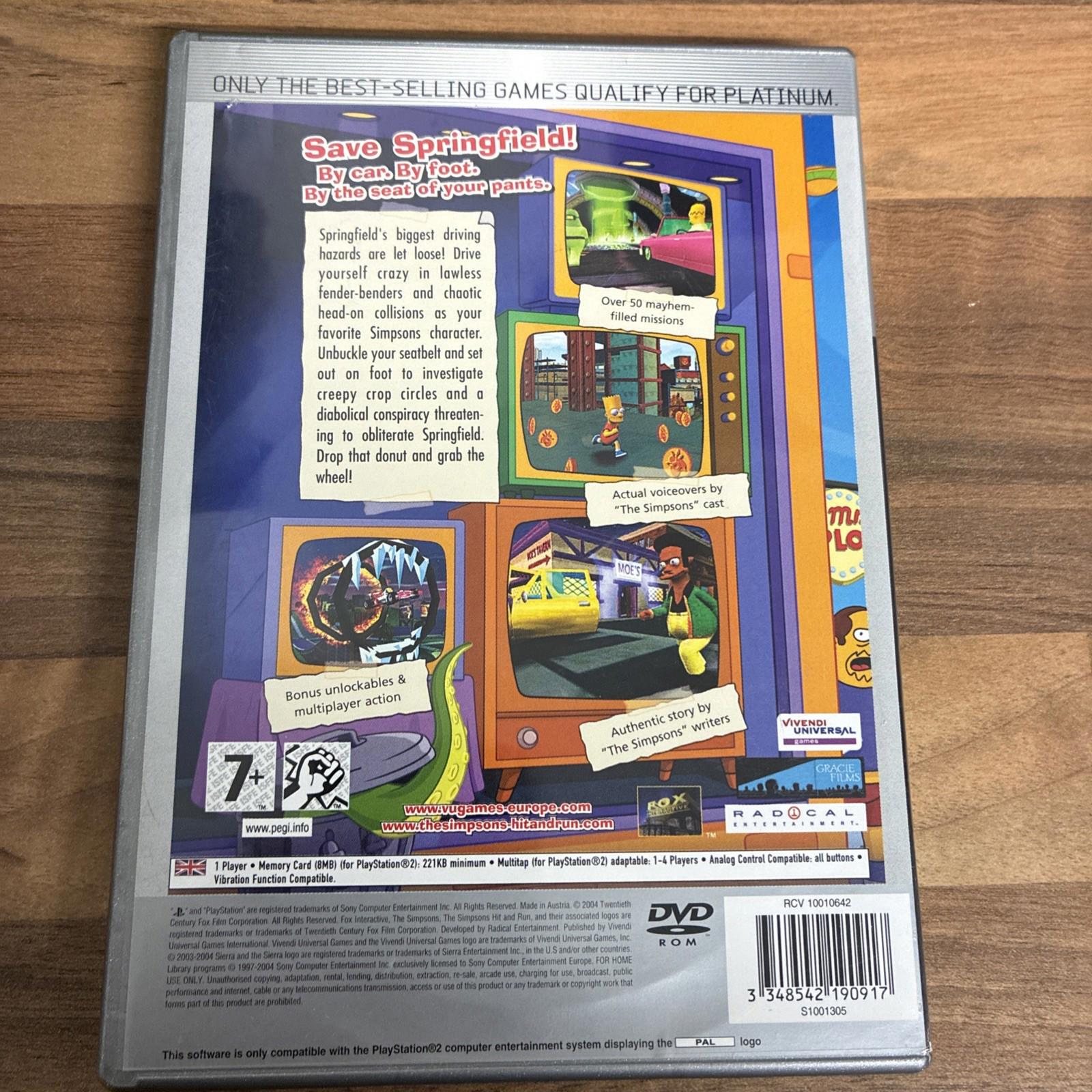 The Simpsons: Hit & Run -- Platinum (PlayStation 2, 2004)