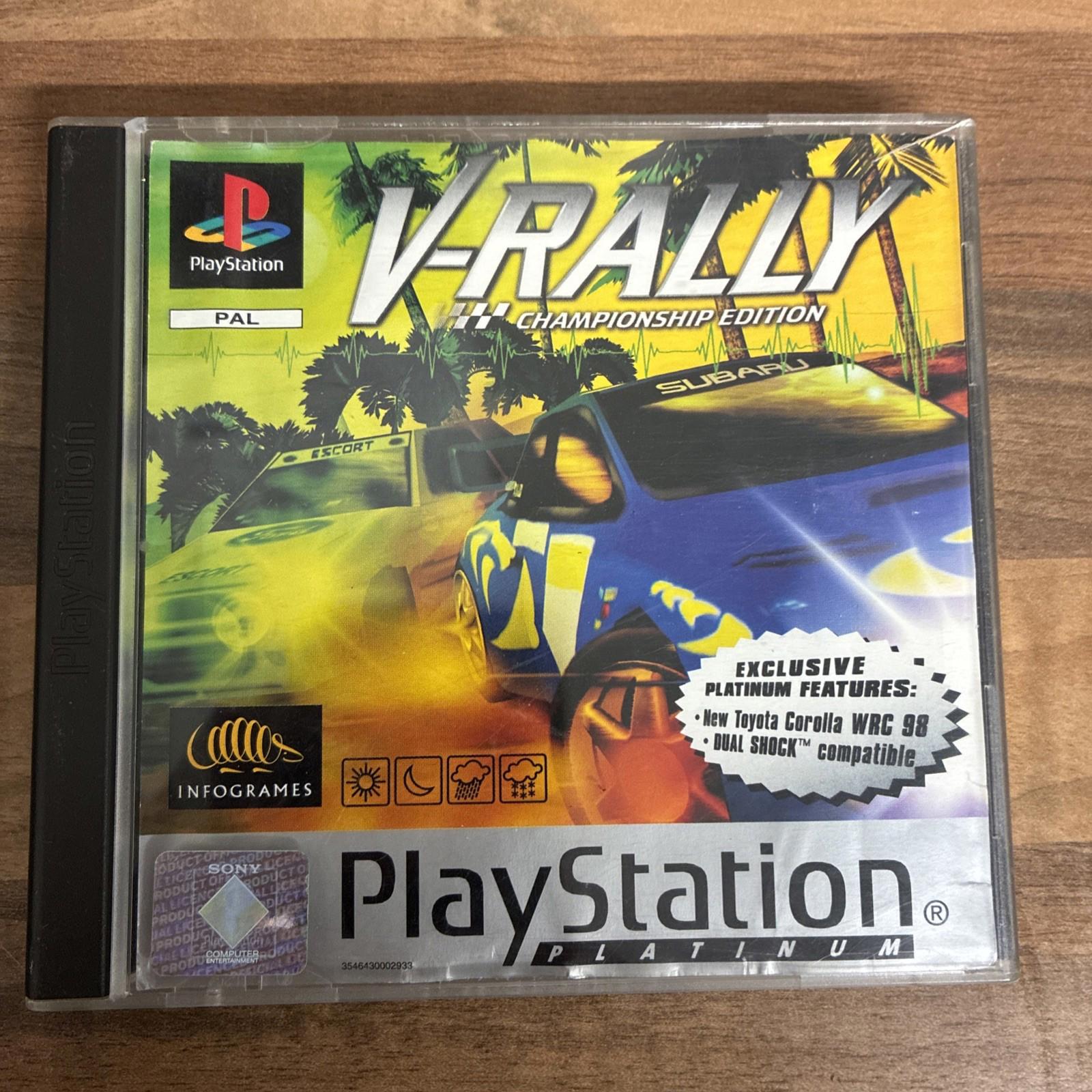 Sony Playstation 1 PS1 Game V-Rally Championship Edition Boxed Platinum