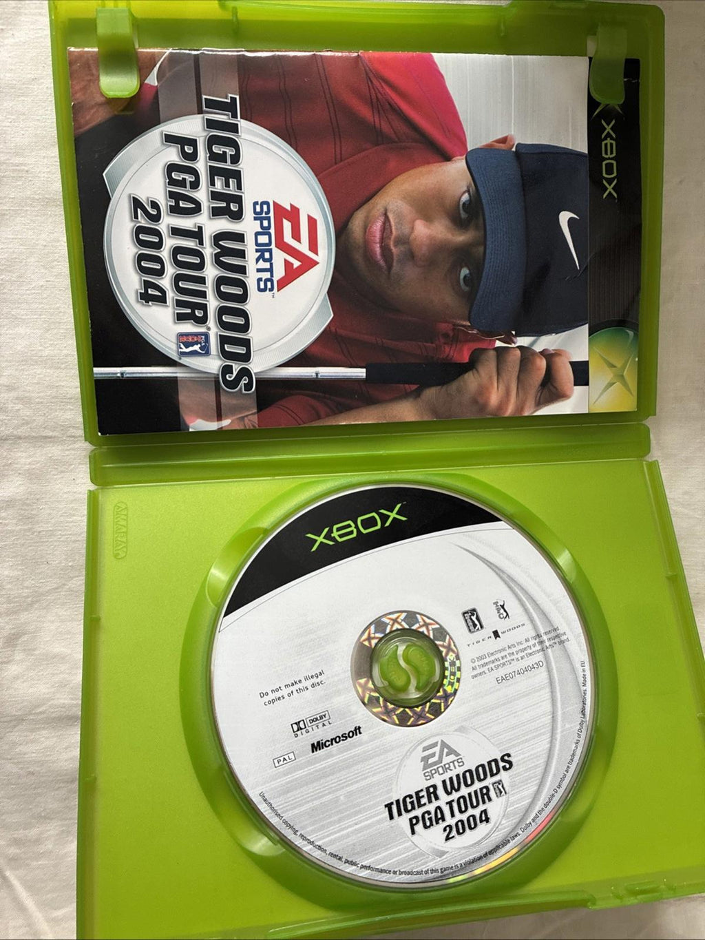Tiger Woods PGA Tour 2004 (Microsoft Xbox, 2003) - European Version