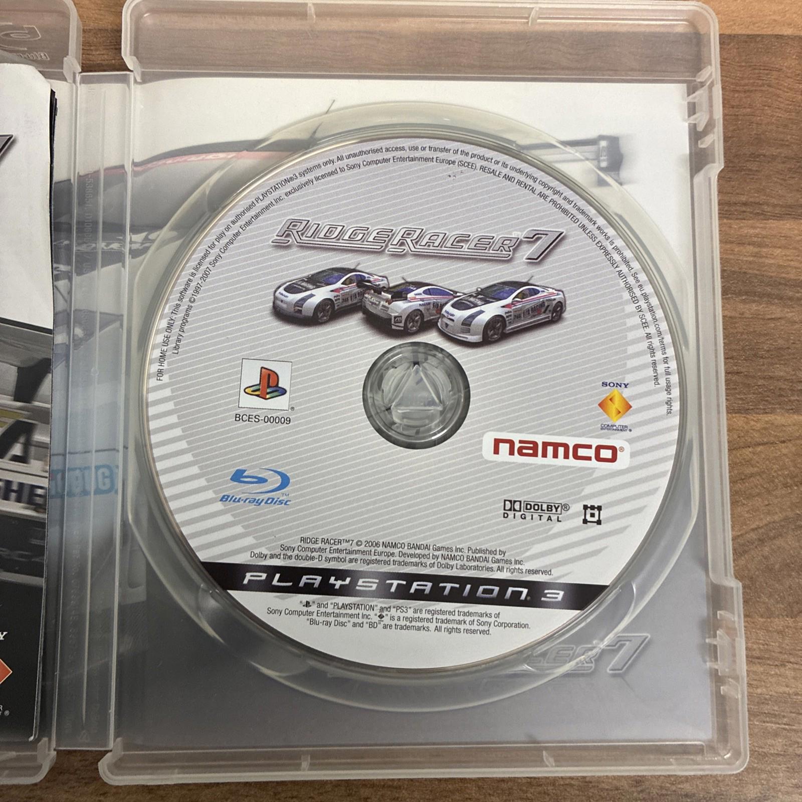 RIDGE RACER 7 PlayStation 3 game PS3 with manual
