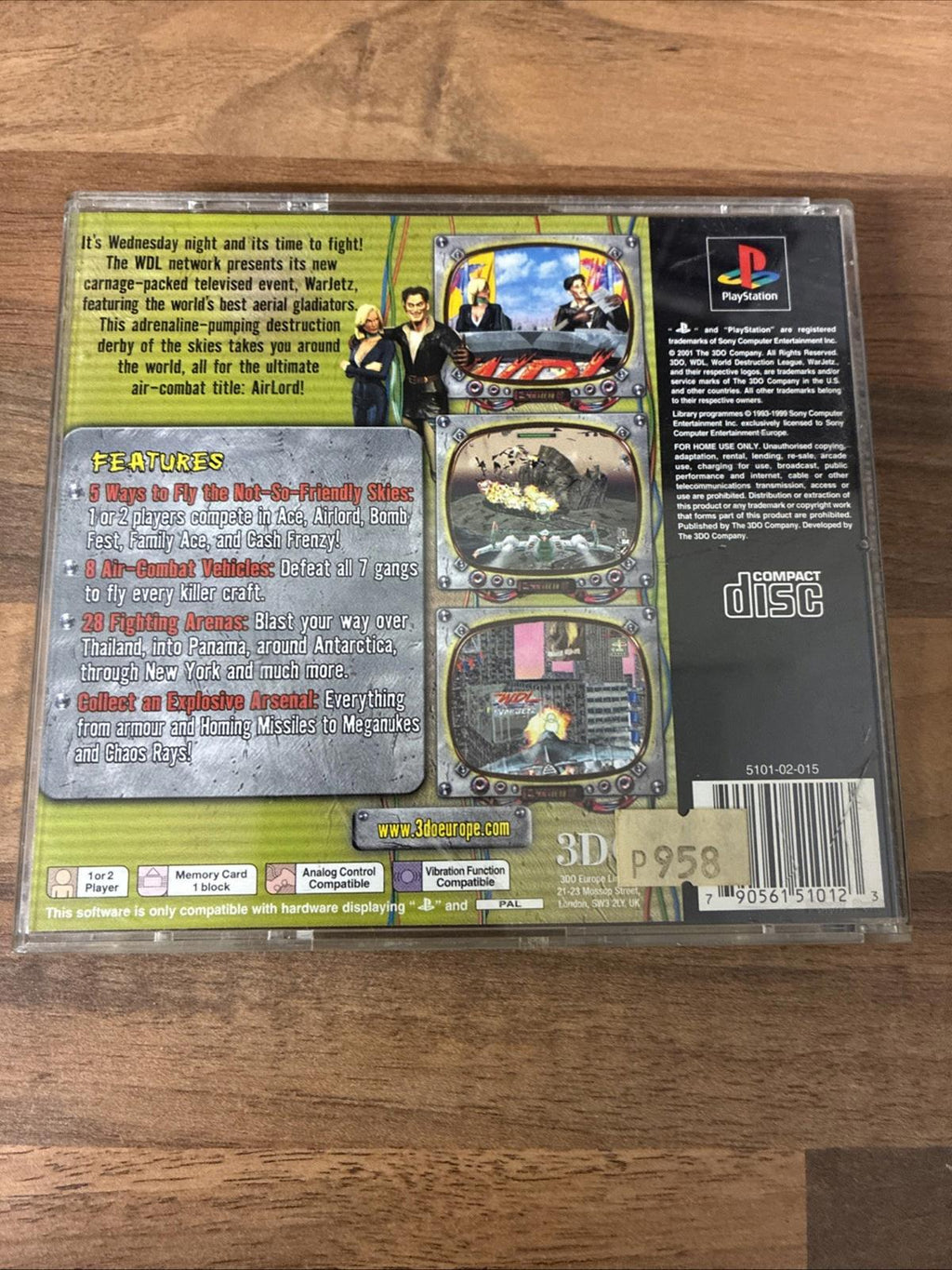 World Destruction League War jetz - Sony PS1 Playstation 1 (2001)