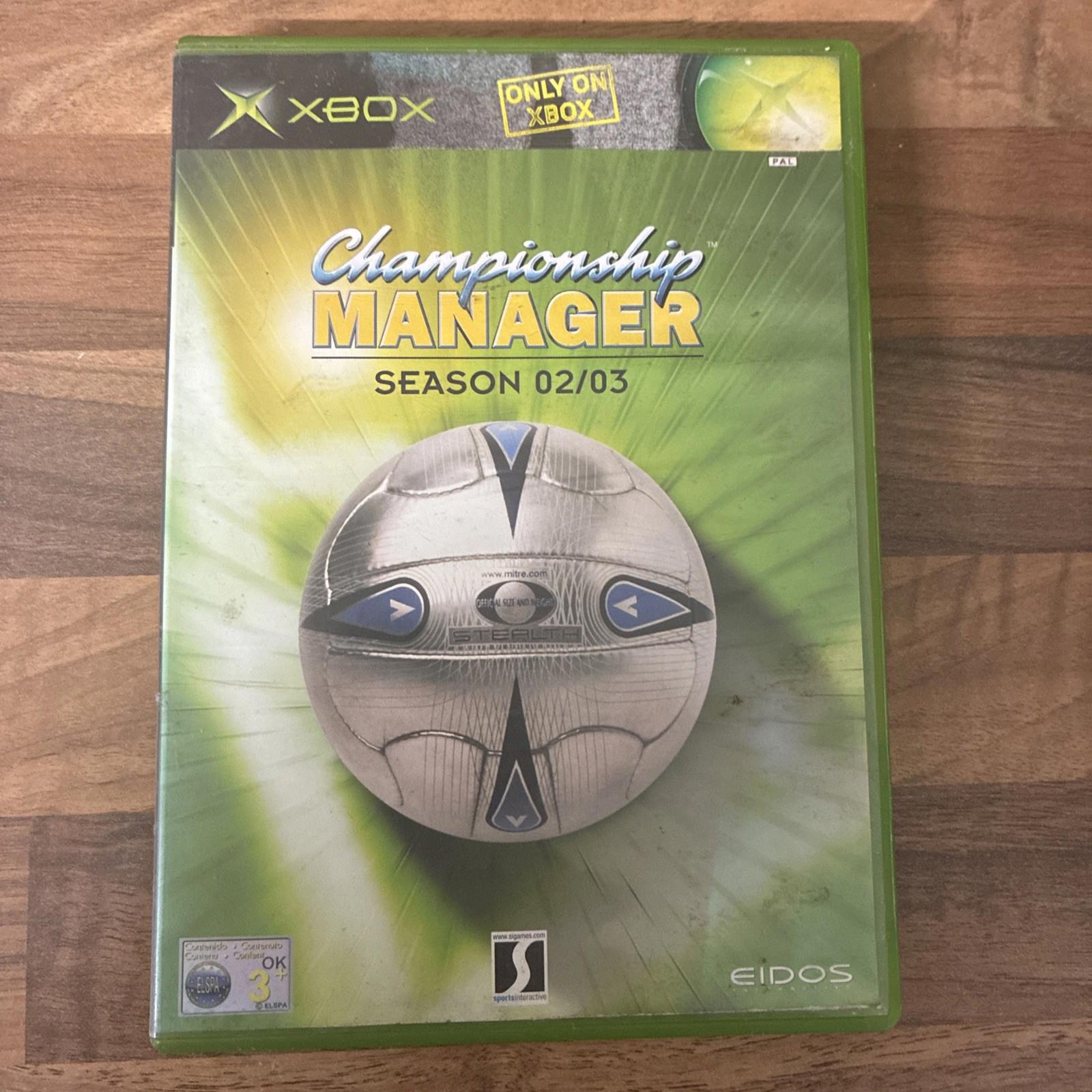 Championship Manager: Season 02/03 Original Xbox-Complete