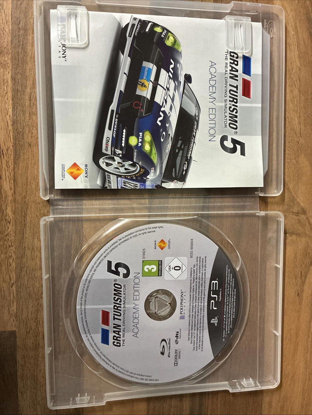 Gran Turismo 5 -- Academy Edition (Sony PlayStation 3, 2012) No Cover Mint Disc
