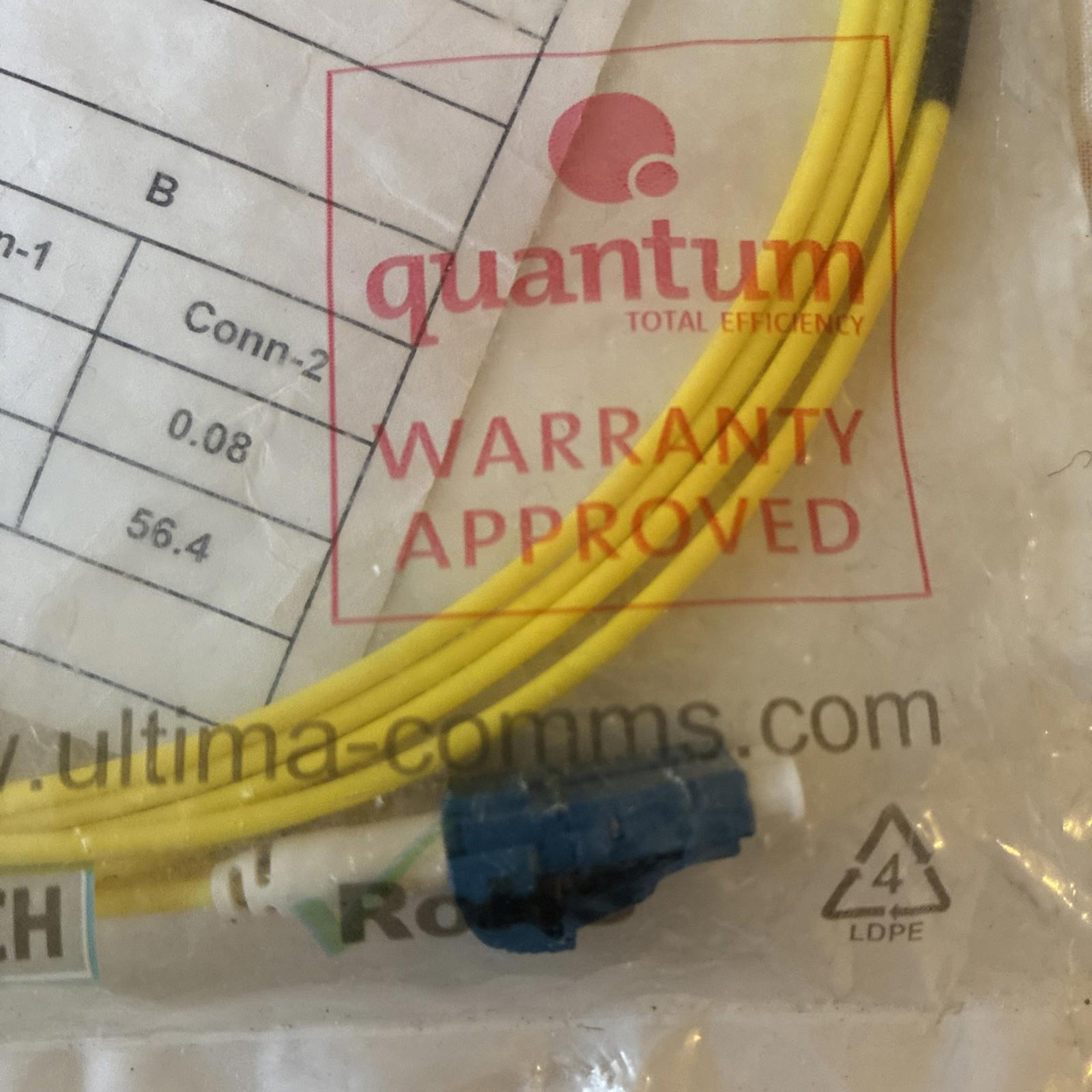 Fibre Optic Patch Cable LC APC-LC APC Duplex OS2 Single-mode w/ 2mm Jacket 0.5m