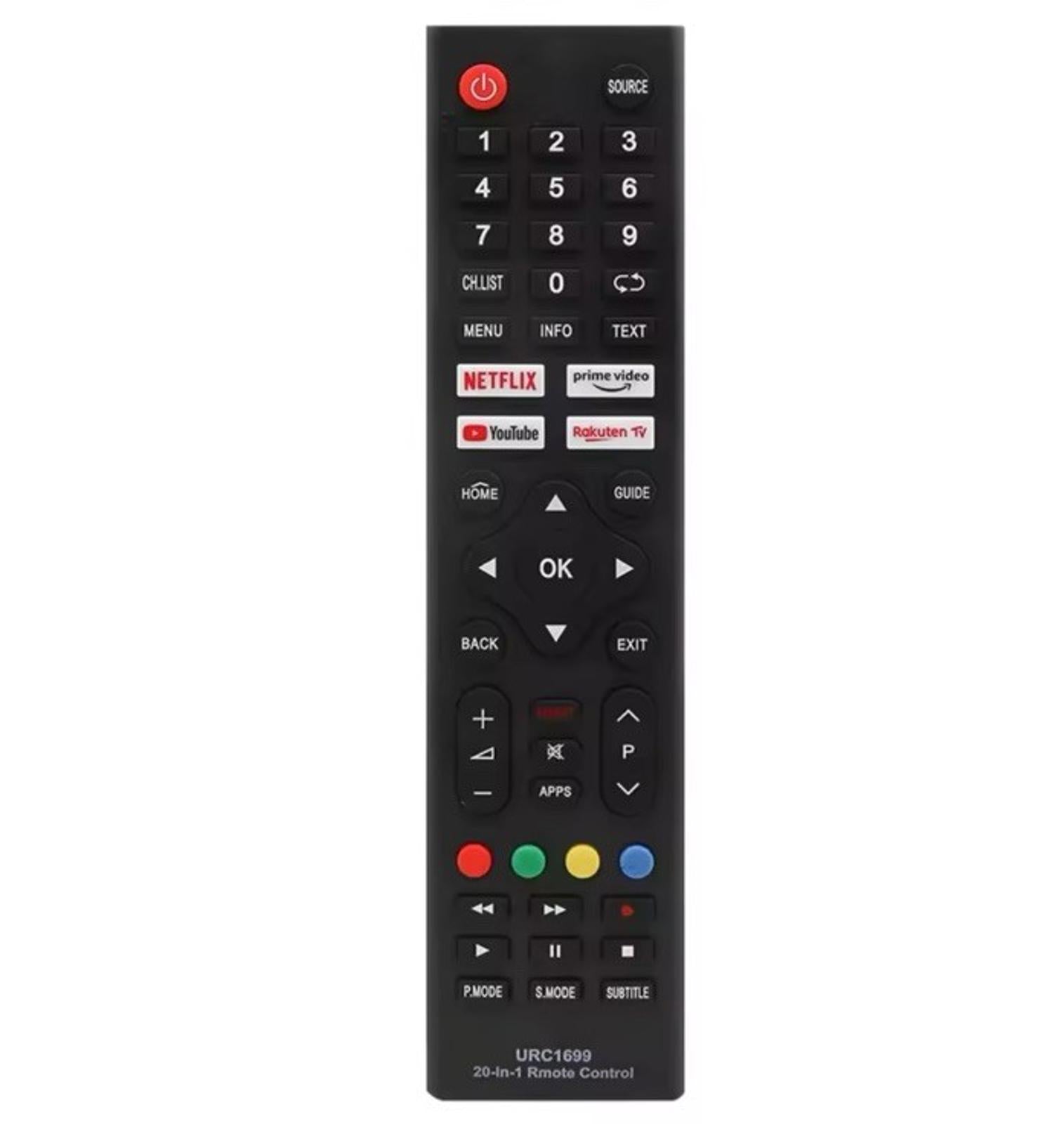 Universal URC 1699 Remote Control For various TV's