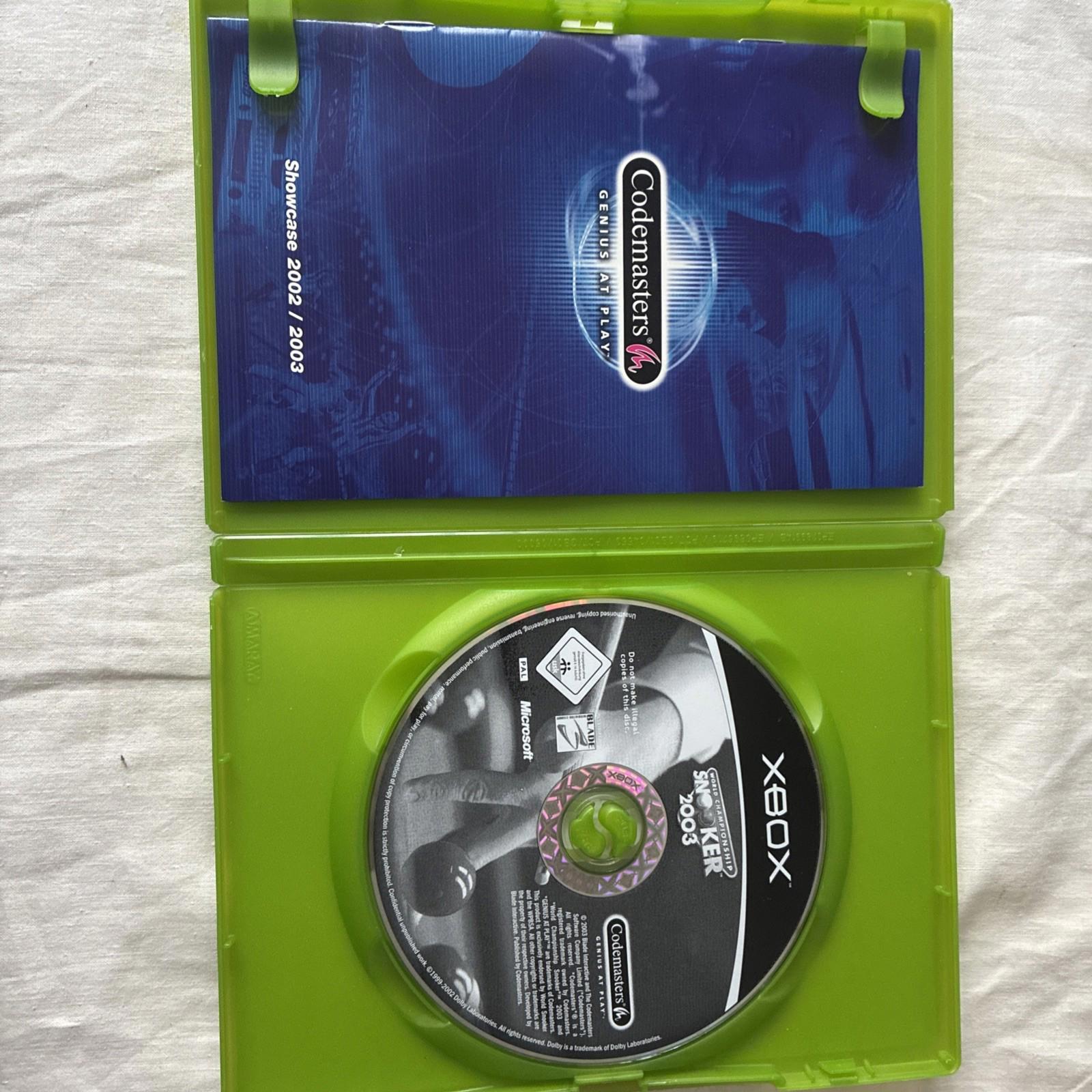 World Championship Snooker 2003 (Microsoft Xbox Original)