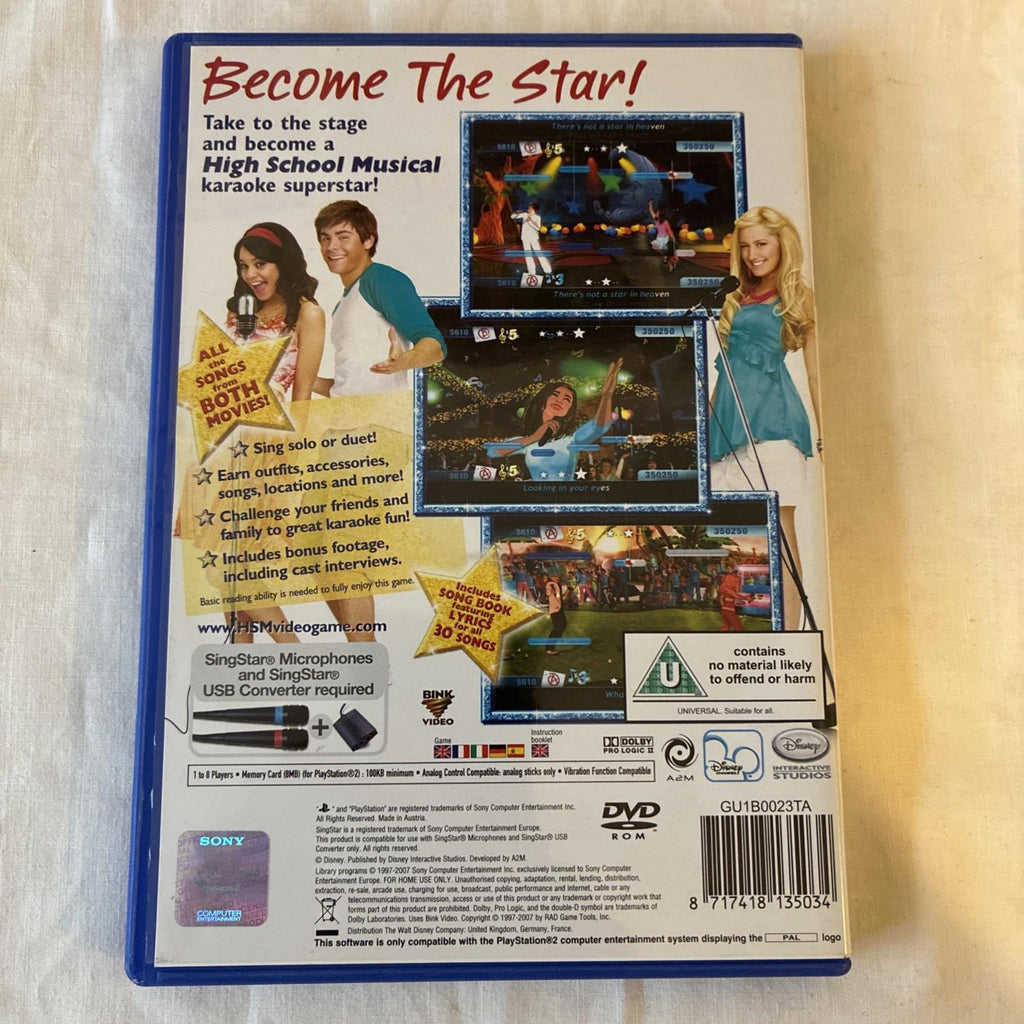 High School Musical: Sing It (PlayStation 2, 2007) - European Version