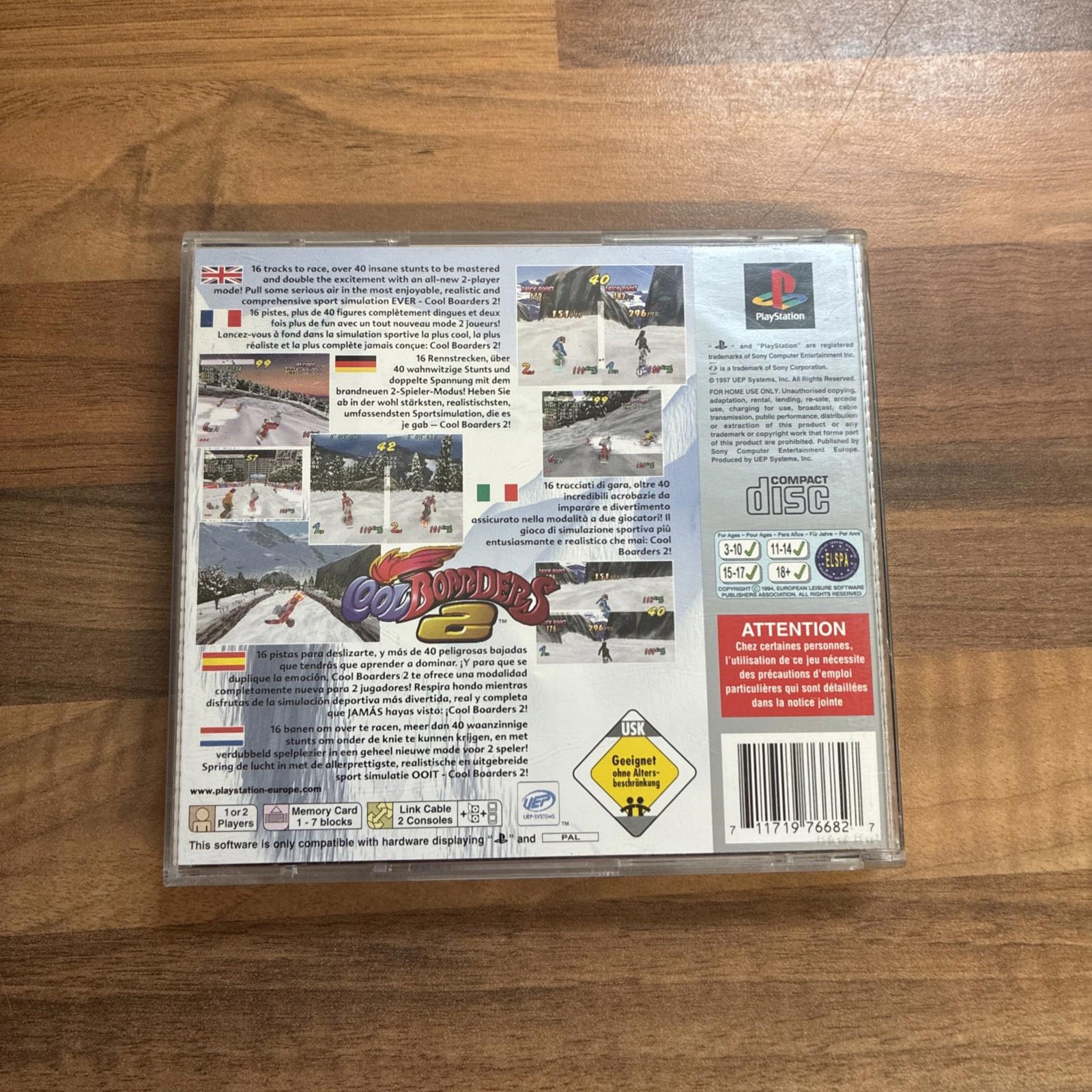 Cool Boarders 2 Platinum Game For Sony PlayStation 1 / PS1 Used