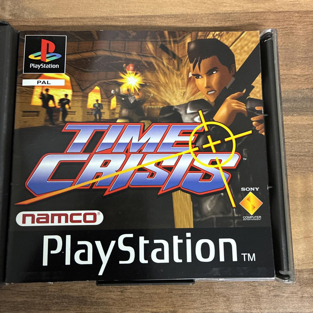 Time Crisis - Sony PlayStation 1, 1995, PS1,  Complete with Manual MINT!!