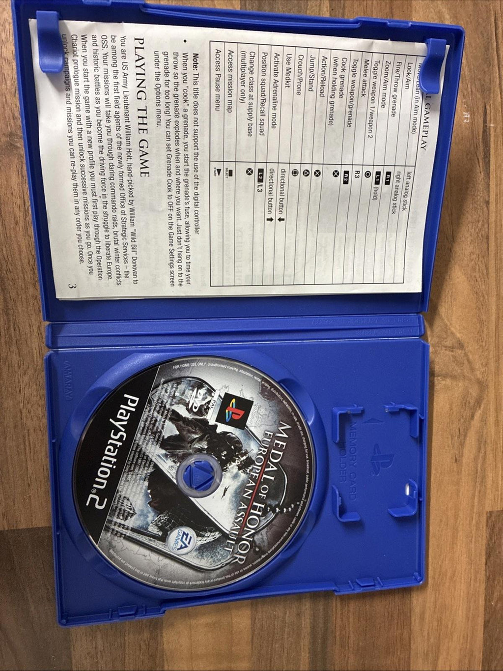 Medal of Honor: European Assault (PAL Sony PS2, 2005) *Mint* *Disc Perfect*