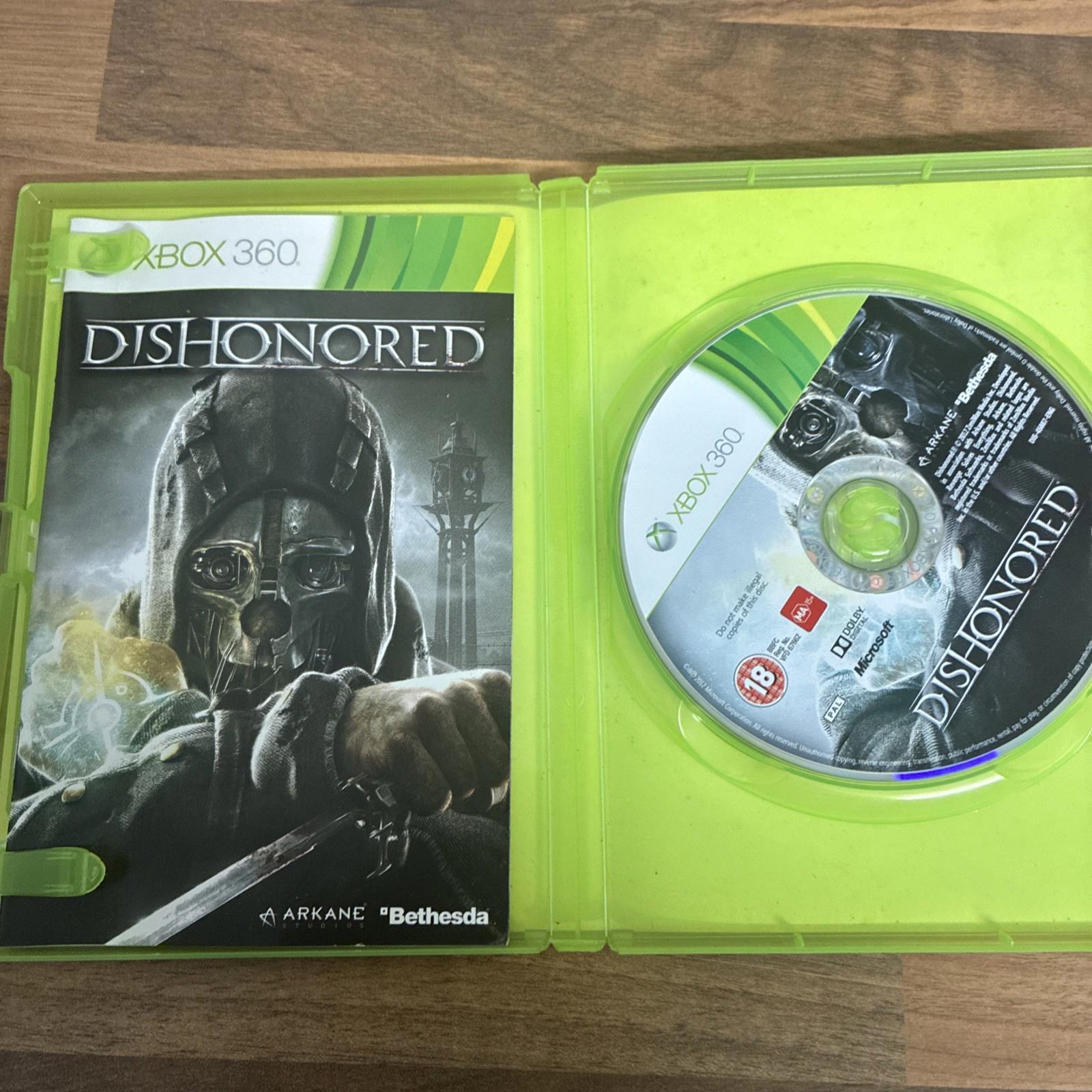 Dishonored (Microsoft Xbox 360, 2012 PAL) with Manual