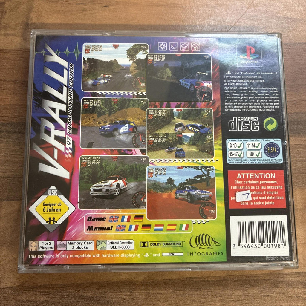 V-Rally Sony Playstation PS1 PAL