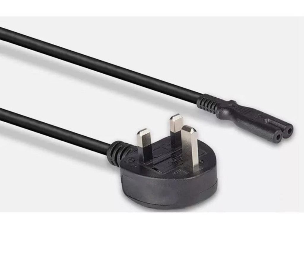 UK Figure 8 Power Cable - PlayStation/XBox/TV Mains/Laptop 5M Brand New