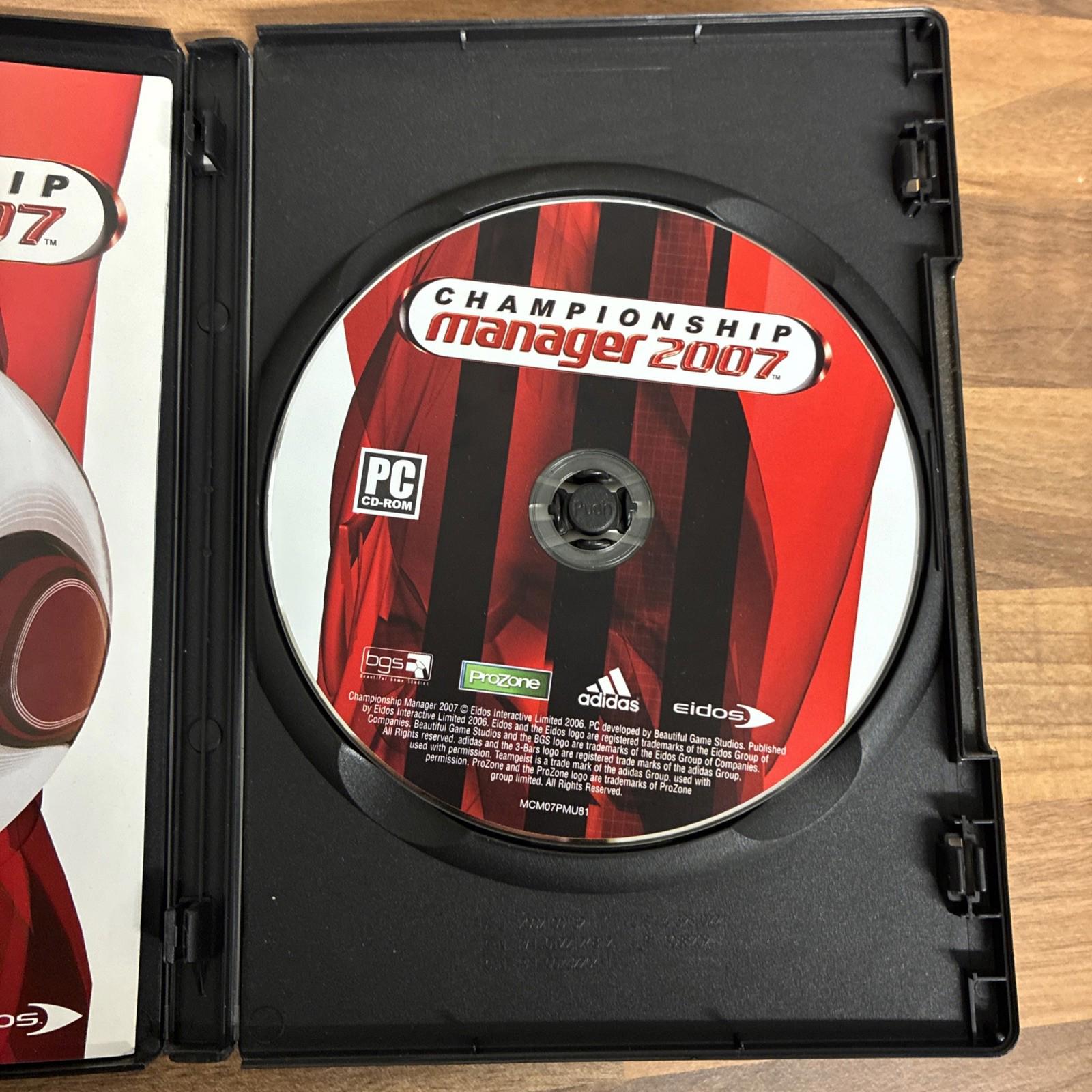 Championship Manager 2007 PC CD Rom Game Complete