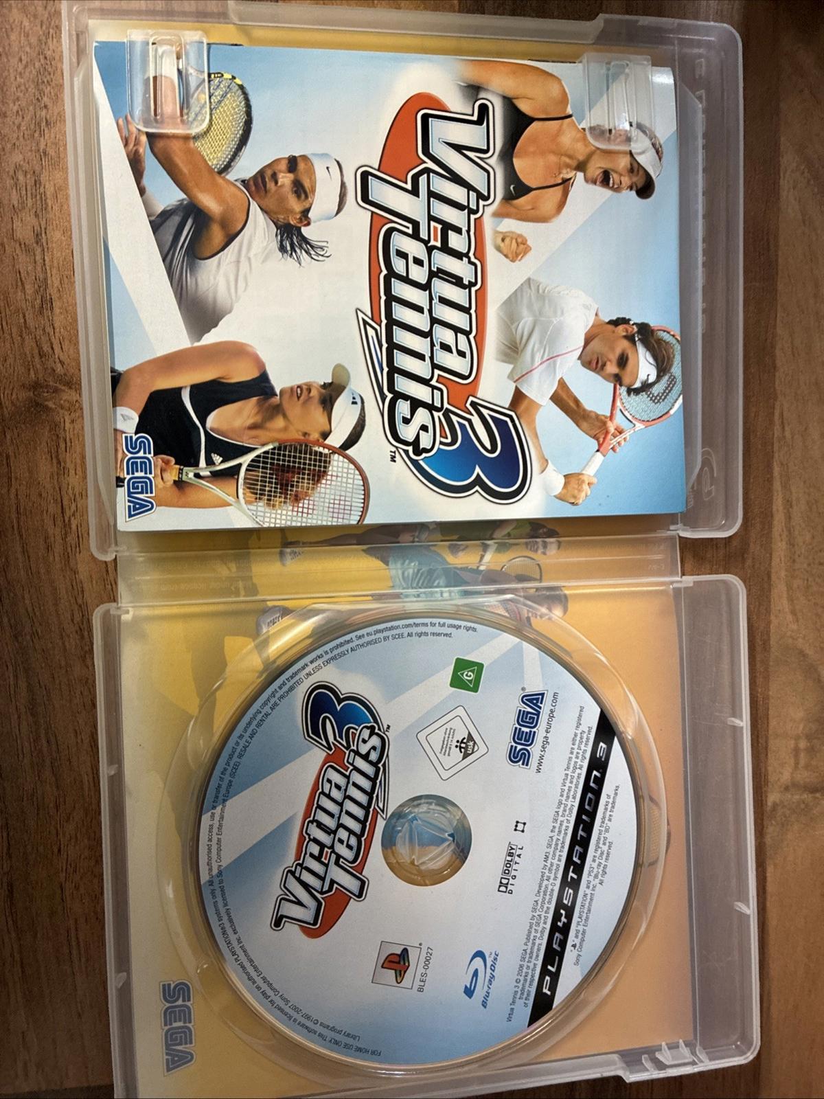 PlayStation 3 : Virtua Tennis 3 (PS3) Includes Manual In VGC