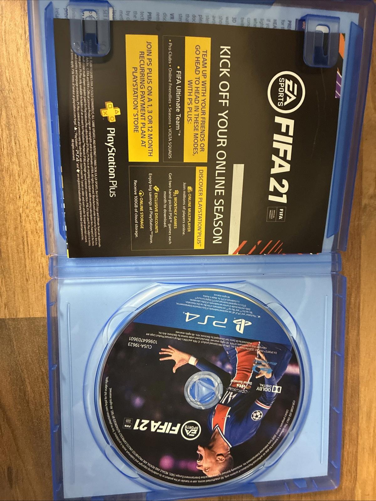 FIFA 21 (Sony PlayStation 4, 2020) In Very Good Condition PS4 Game