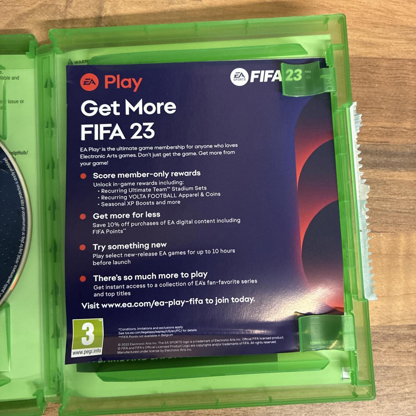FIFA 23 (Microsoft Xbox One, 2022) Pegi 3+