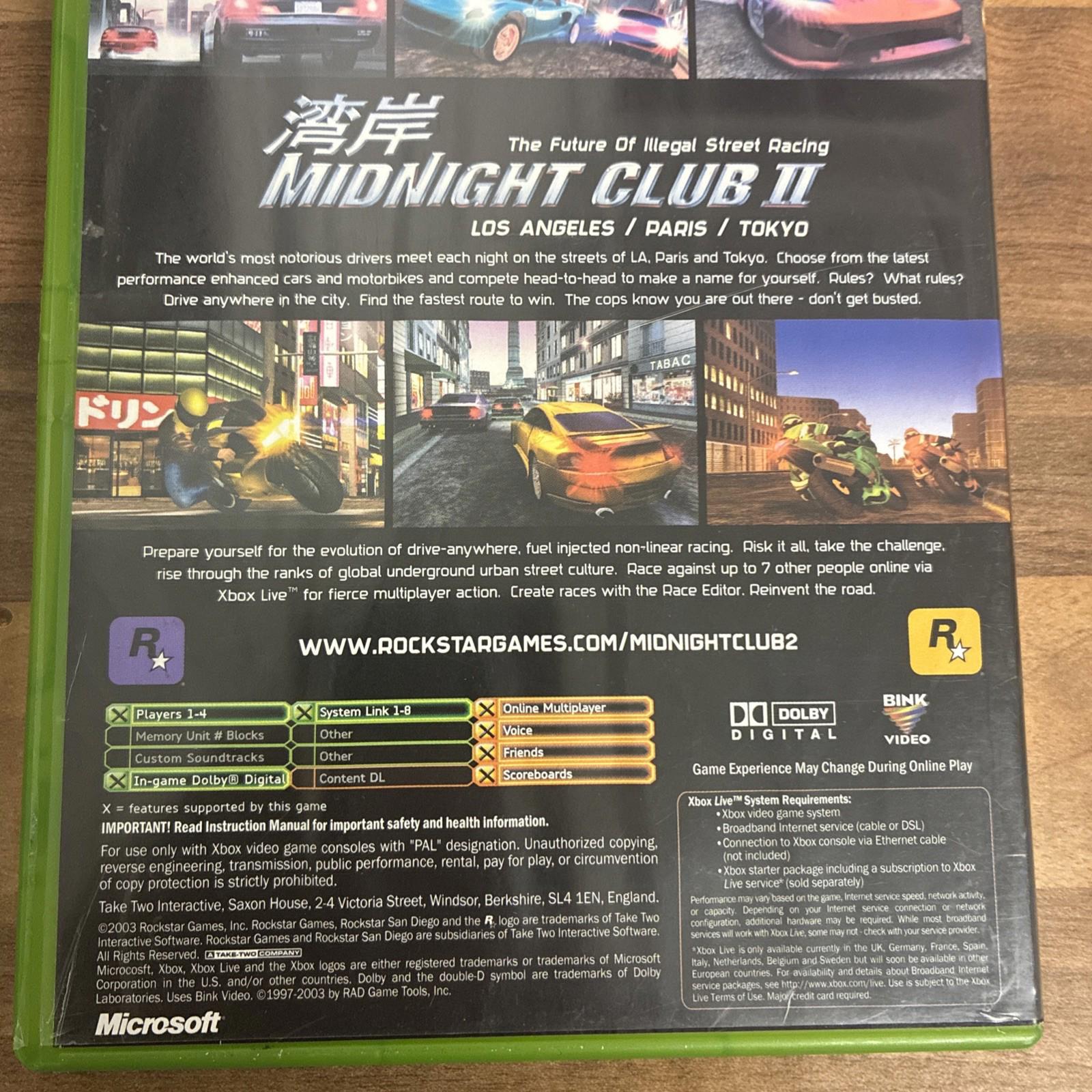 Midnight Club II (Microsoft Xbox, 2003)