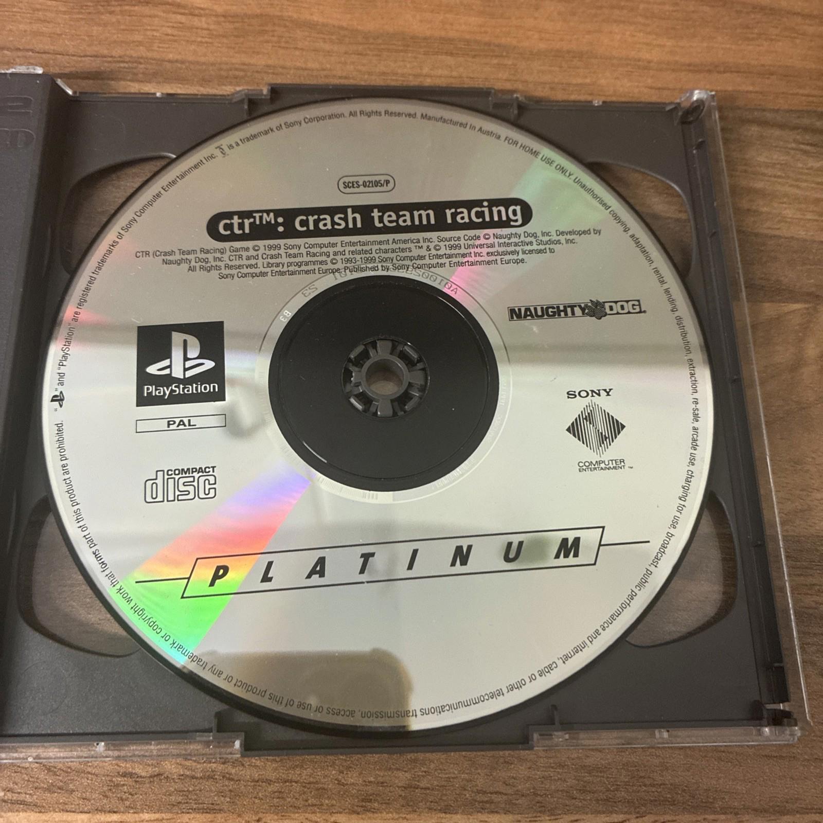Crash Team Racing CTR for PS1 PlayStation PAL Disc Only