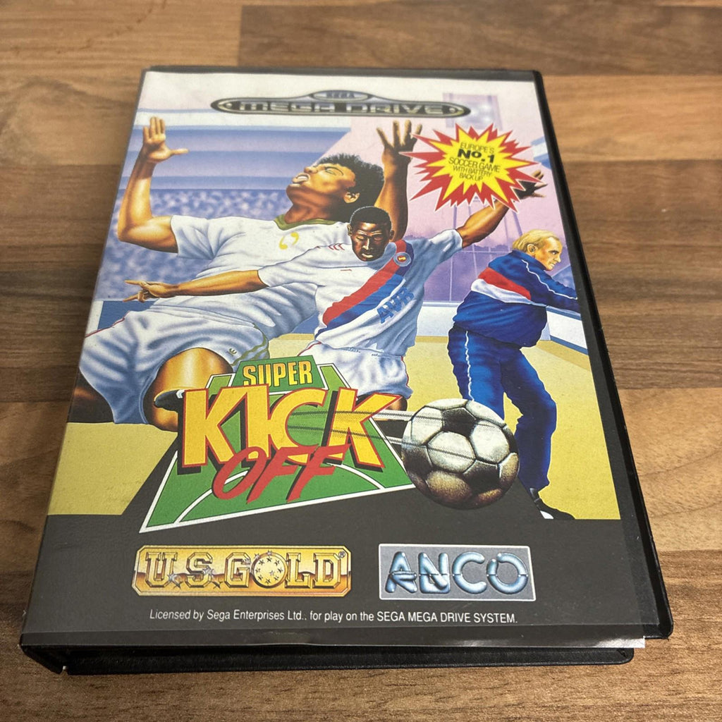 Super Kick Off Sega Mega Drive 1991 Boxed Retro Football Game Manual Untested