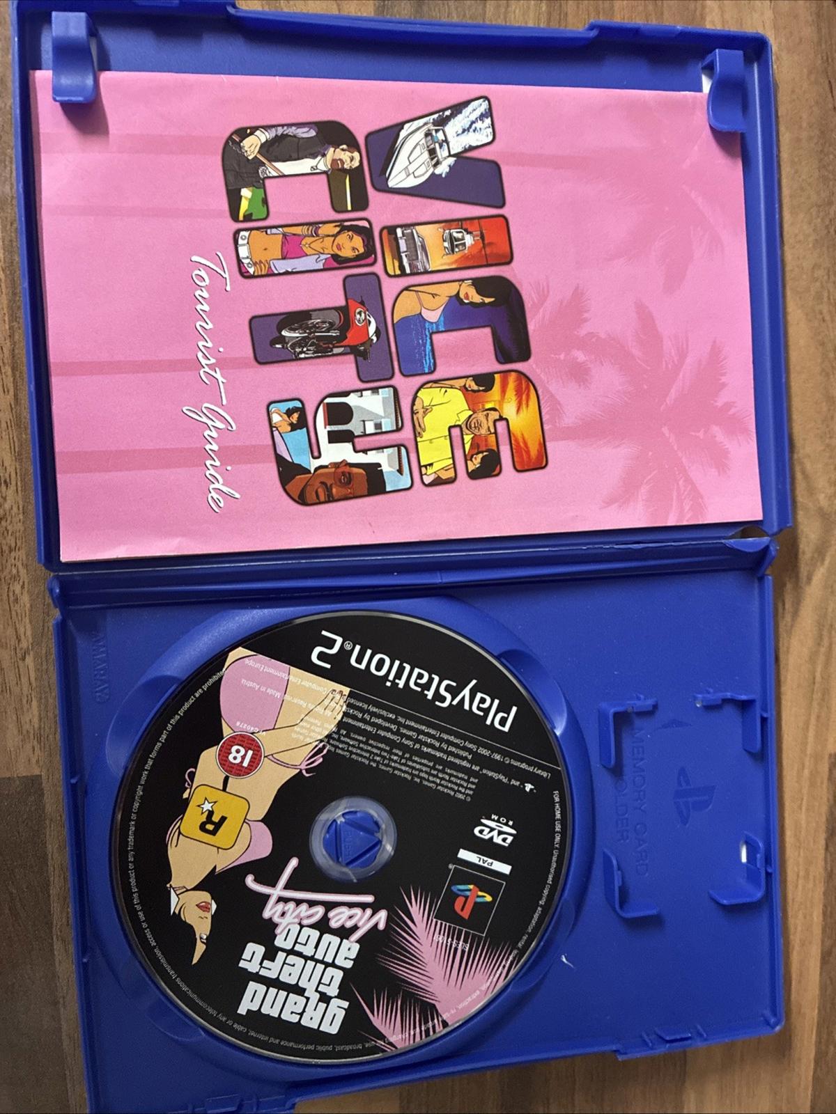 Grand Theft Auto: Vice City PlayStation 2 PS2 Game Complete with Manual. Tested.