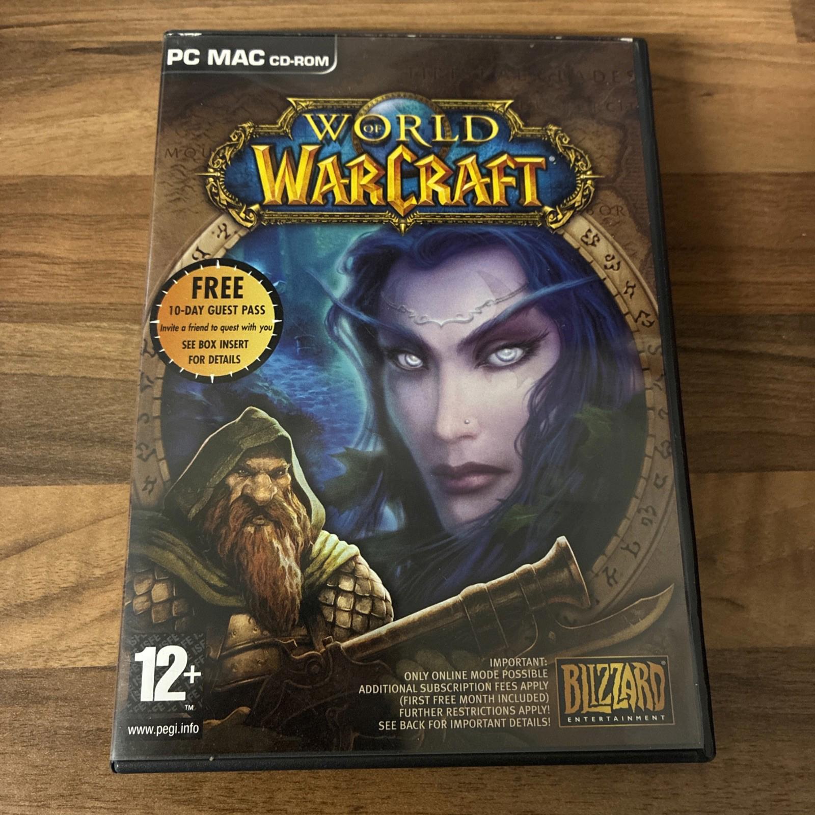 World of Warcraft PC Windows + MAC 2004 5 Disc Game With Manual