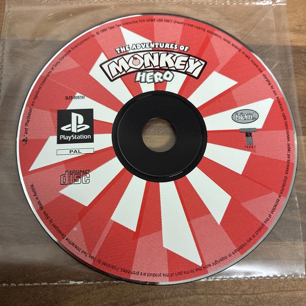The Adventures of Monkey Hero - Sony PlayStation PS1 DISC ONLY