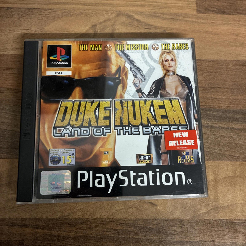 Duke Nukem Land of the Babes PS1 (COMPLETE) Sony PlayStation PAL PAL Near Mint!