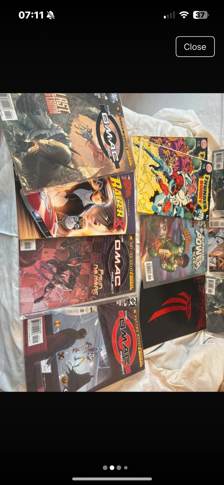 Collection Of Comics Including The OMAC, Superbunny And Racer X