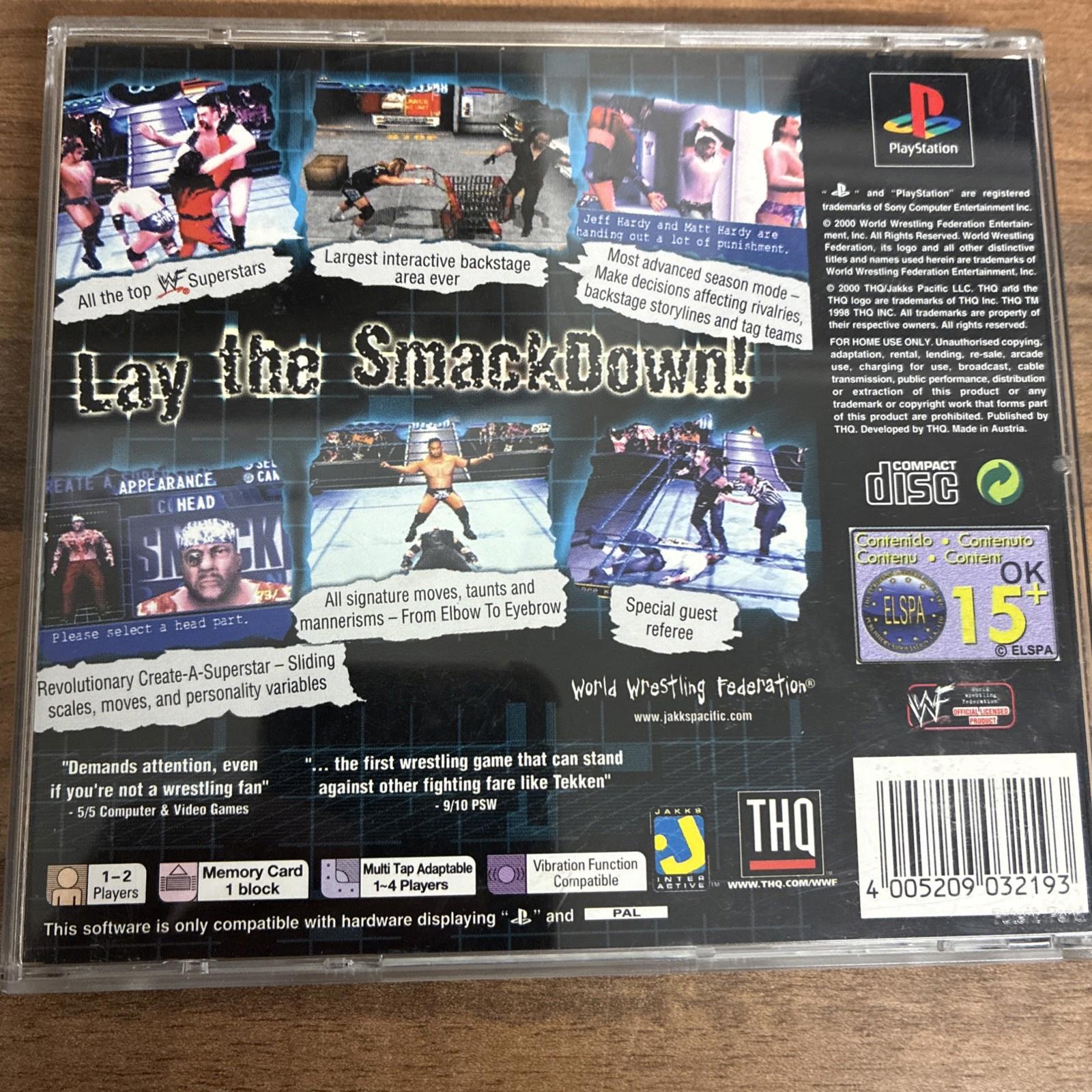 WWF Smackdown 2 PS1 (COMPLETE) black label NEAR MINT PlayStation one