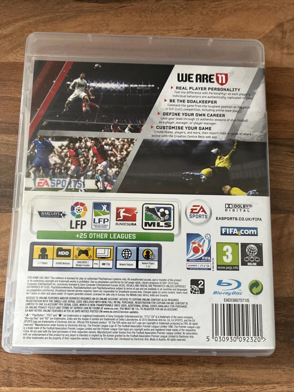 FIFA 11 (Sony PlayStation 3, 2011) With Manual