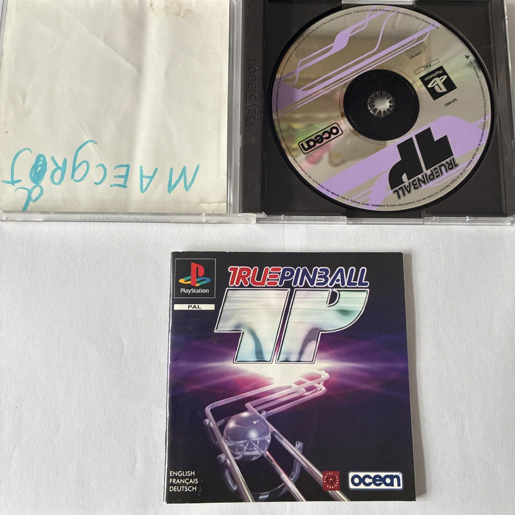 True Pinball PS1 PlayStation 1 Complete Pal Includes Manual