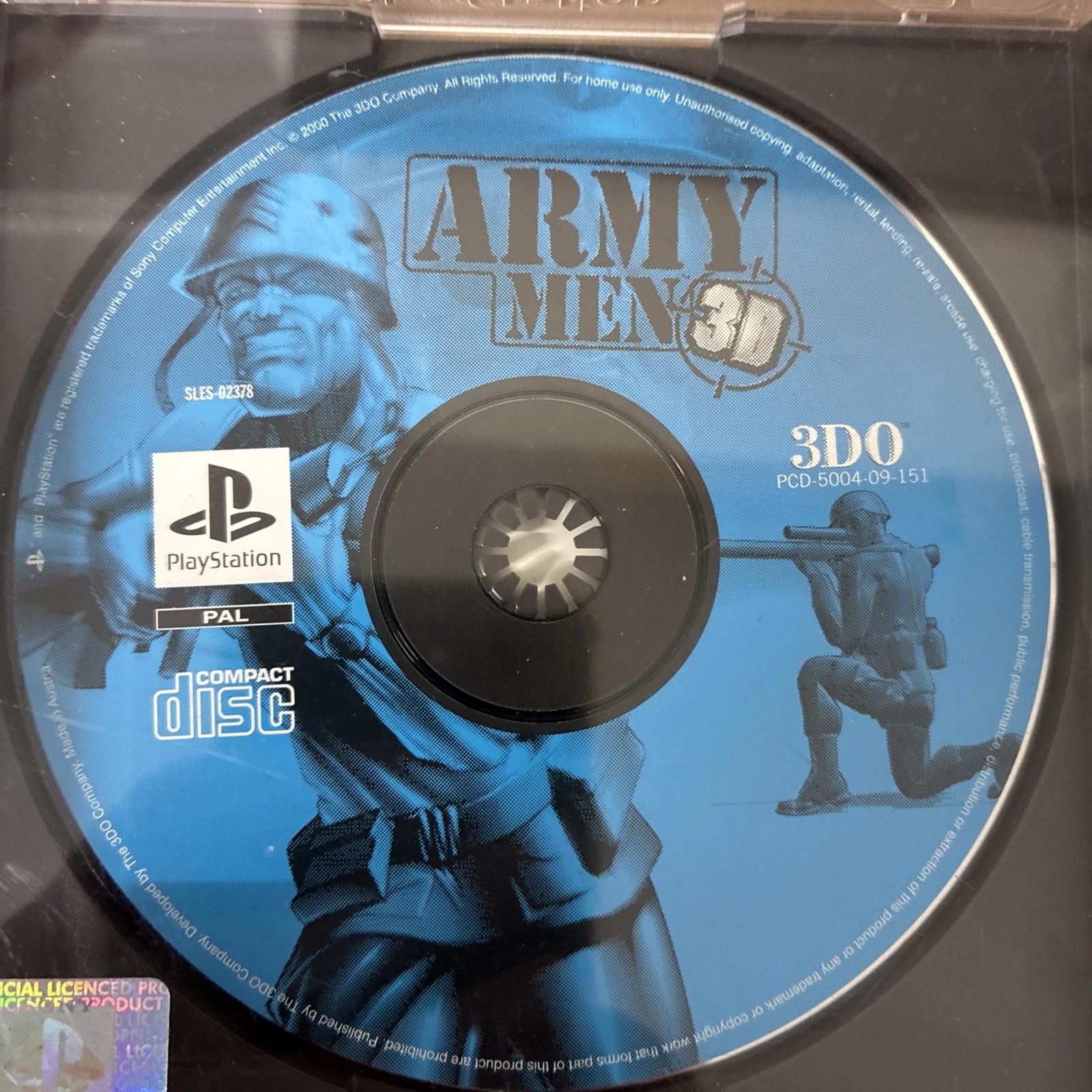 Army Men 3D (Sony PlayStation 1, 1999) - PAL Version disc near mint! No manual